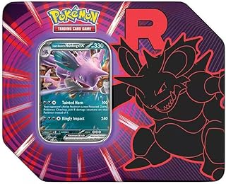 Pokemon Trading Card Game Team Rocket Collector Tin with 5 Booster Packs and Promo Card (Nidoking)