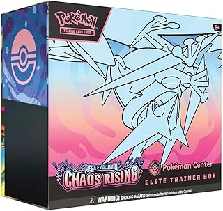 Pokemon TCG: Mega Evolution Chaos Rising Pokemon Center Elite Trainer Box | CR PKC ETB | Exclusive Fennekin Promo | 11 Booster Packs