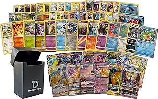 Pokémon Compatible 100 Card Lot with 3 Legendary Ultra Rare Cards Bundle- with Dan123yal Deck Box Included
