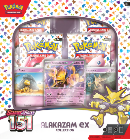 Pokemon TCG: Scarlet & Violet 151 Collection - Alakazam ex Collection Box