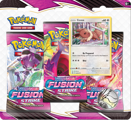 Pokemon TCG: Sword & Shield Fusion Strike - 3 Pack Blister - Eevee