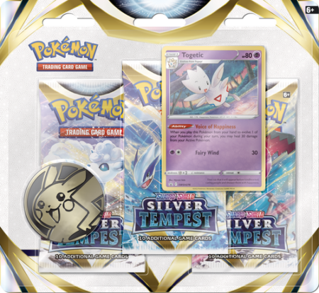 Pokemon TCG: Sword & Shield Silver Tempest - 3 Pack Blister Promo