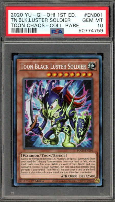 Yugioh Black Luster Toon PSA 10