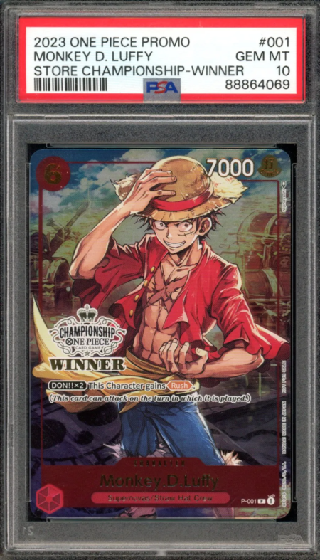One Piece Championship Winner Luffy Promo PSA 10