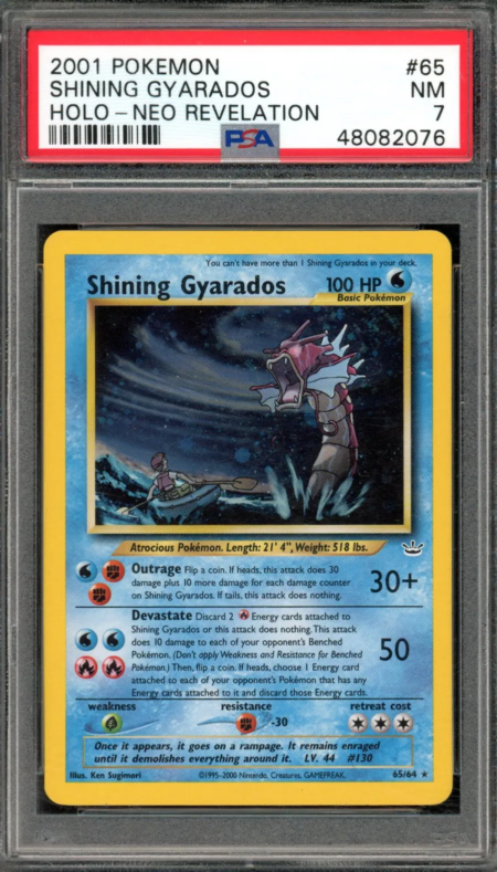 Pokémon Unlimited Shining Gyarados PSA 7