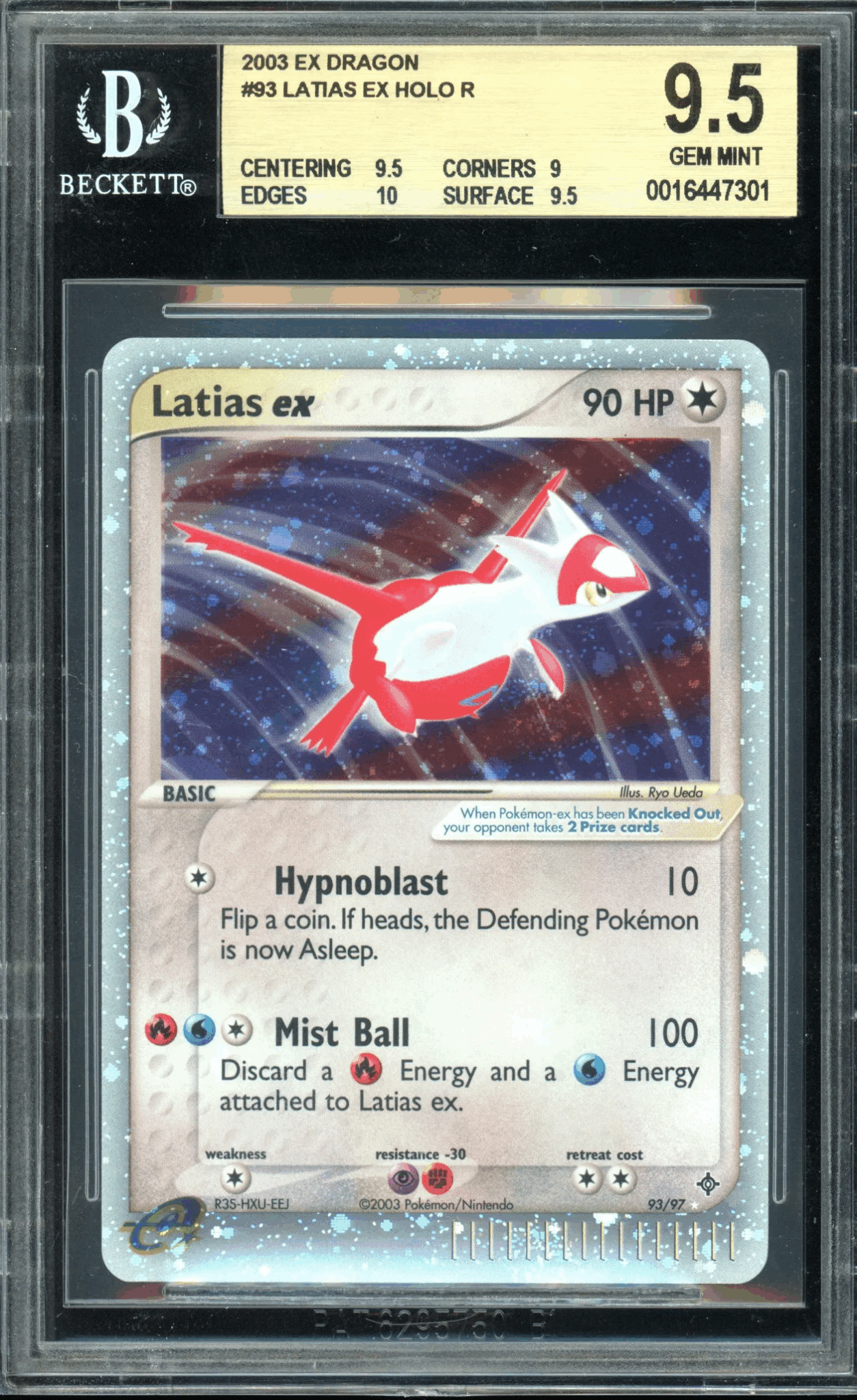 EX Dragon Latias Holo BGS 9.5